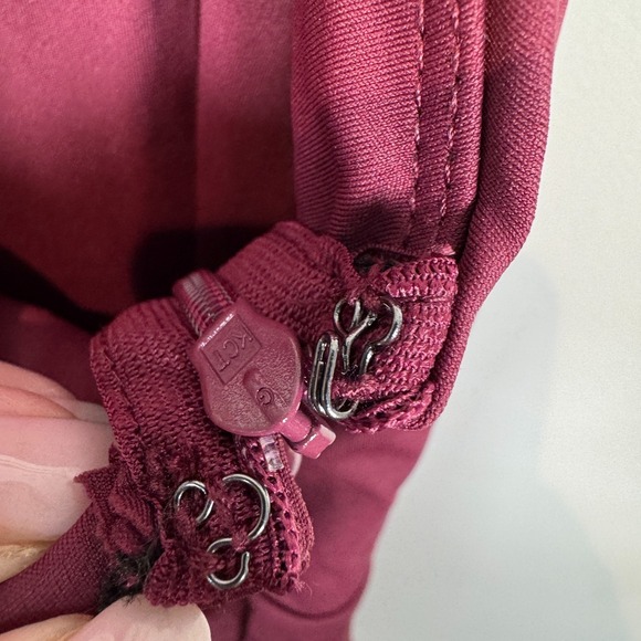 Halara Breezeful Backless Wide‎ Leg Quick Dry Jumpsuit Amaranth Size Medium - Picture 6 of 11